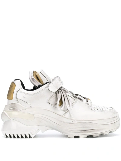 Shop Maison Margiela Retro Fit Sneakers In White