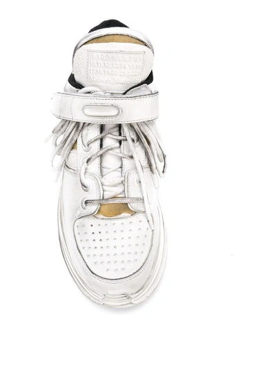 Shop Maison Margiela Retro Fit Sneakers In White