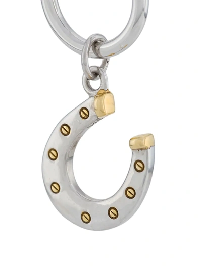 Shop True Rocks Horseshoe Hoop Earring In Silver