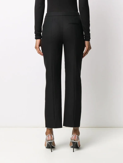 Shop Alexander Mcqueen Split-detail Tailored Trousers In Black