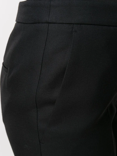 Shop Alexander Mcqueen Split-detail Tailored Trousers In Black