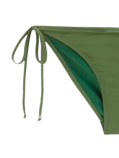 Shop Amir Slama Plain Bikini Set In Green