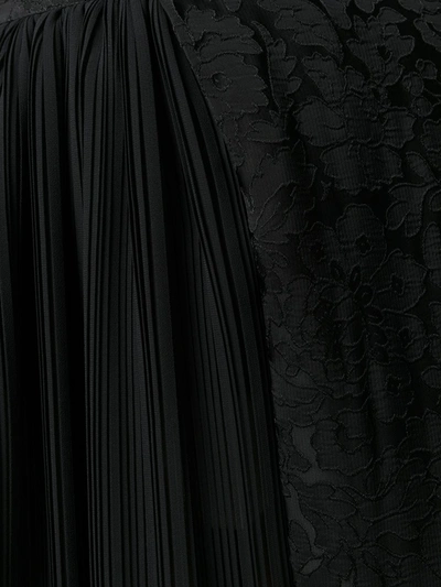Shop Preen By Thornton Bregazzi Asymmetric Jacquard Skirt In Black