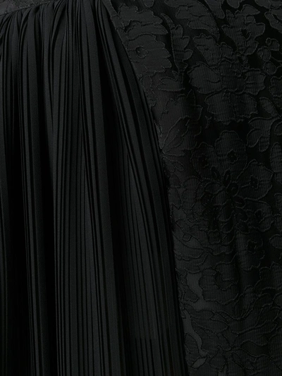 Preen By Thornton Bregazzi Asymmetric Jacquard Skirt In Black
