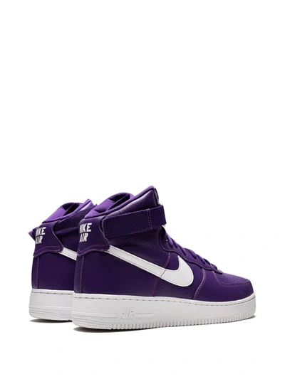 Shop Nike Air Force 1 High Retro Qs "purple/white" Sneakers