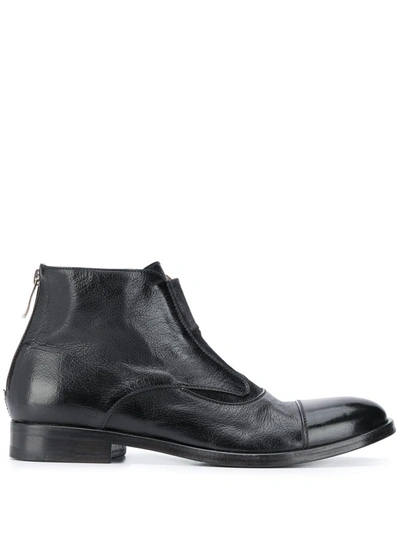 Shop Alberto Fasciani Amina Chelsea Leather Boots In Black