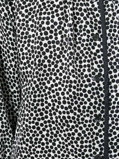 Pre-owned Saint Laurent Dotted Blouse In White