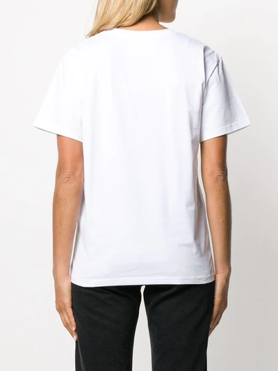 Alberta Ferretti Sequinned Print T-shirt In White