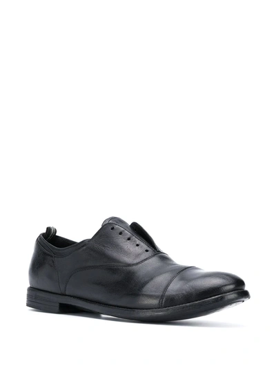 Shop Officine Creative Laceless Oxford Shoes In Black