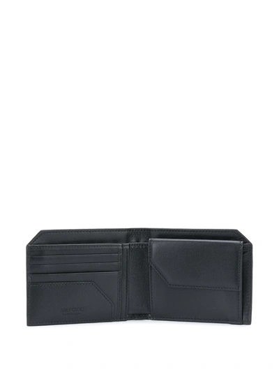 Shop Jimmy Choo Star Studded Wallet In Black