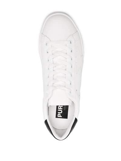 Shop Golden Goose Purestar Low-top Sneakers In White