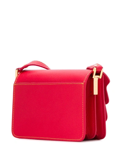 Shop Marni Trunk Shoulder Bag In Red