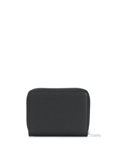 Shop Apc Debossed Logo Wallet In Black