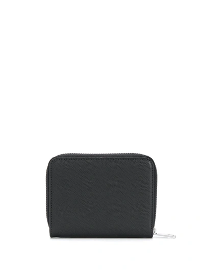 Apc Debossed Logo Wallet In Black