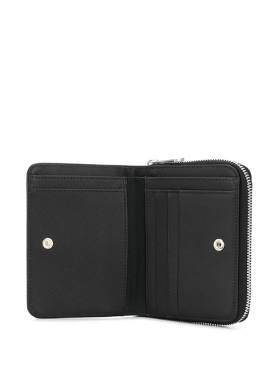 Shop Apc Debossed Logo Wallet In Black