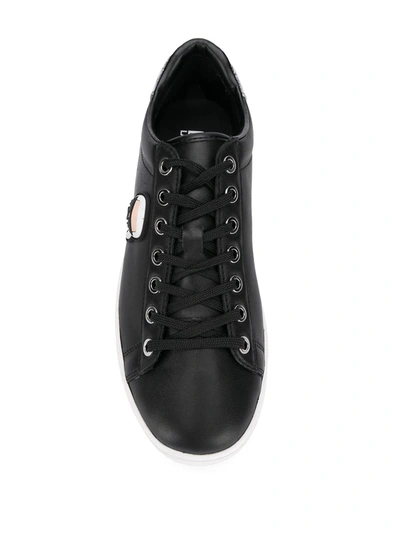 Shop Karl Lagerfeld Kupsole Karl Ikonik Sneakers In Black