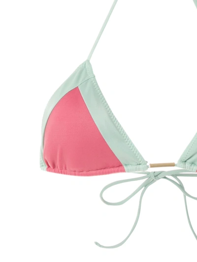 Shop Brigitte Two-tone Bikini Set In Multicolour