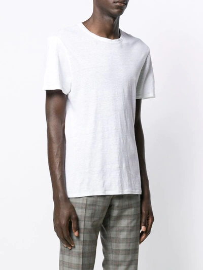Sandro Clash Linen Tee In White