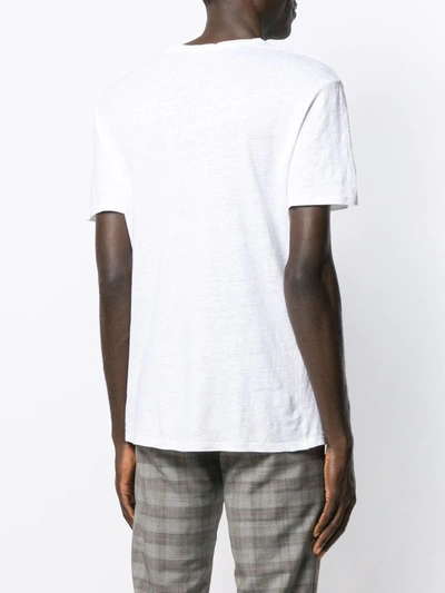 Sandro Clash Linen Tee In White