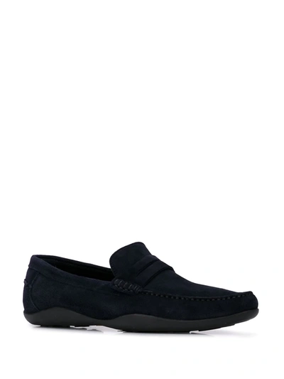 Shop Harrys Of London Basel Penny Loafers In Black