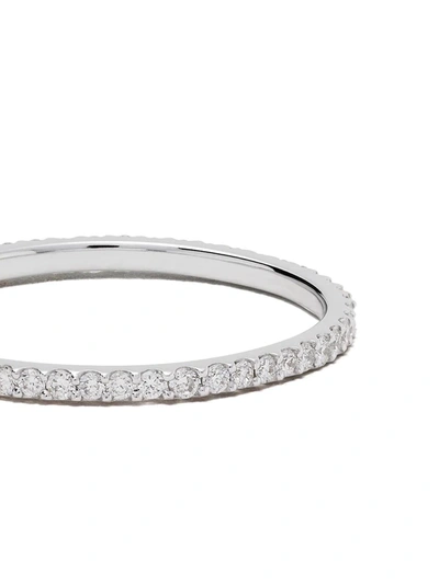 Shop White Bird 18kt Gold Diamond Solange Ring In White Gold