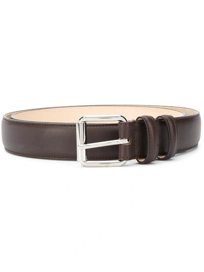 Shop Apc Classic Slim Belt In Brown