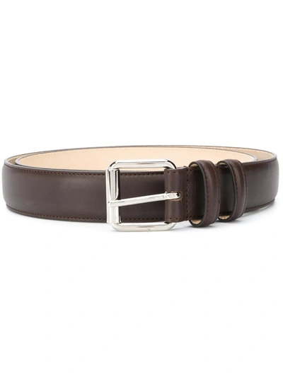 Apc 3cm Paris Leather Belt In Brown