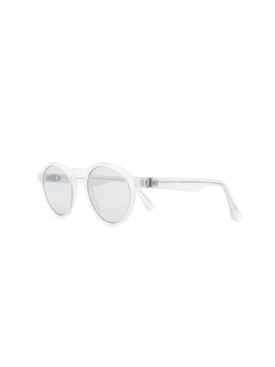 Shop Mykita X Maison Margiela Round Sunglasses In Grey