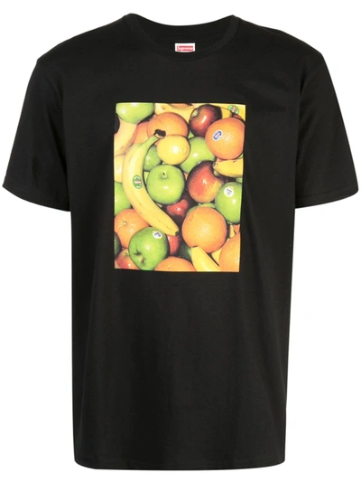 Shop Supreme Fruit Photograph-print T-shirt In Black