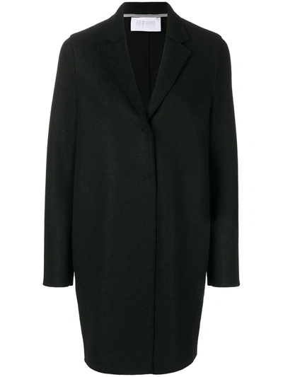 Shop Harris Wharf London Cocoon Coat In Black