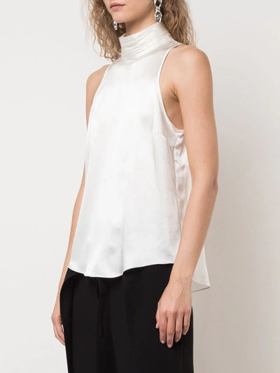 Shop Cinq À Sept Jazlyn Sleeveless Blouse In White