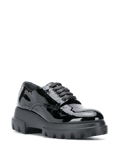 Shop Agl Attilio Giusti Leombruni Chunky Lace-up Shoes In Black