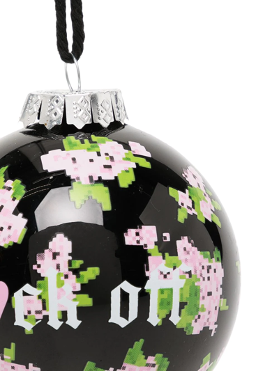 Shop Natasha Zinko Slogan-print Bauble In Black