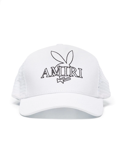 Shop Amiri Playboy Baseball Cap In Weiss