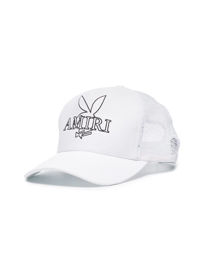 Shop Amiri Playboy Baseball Cap In Weiss