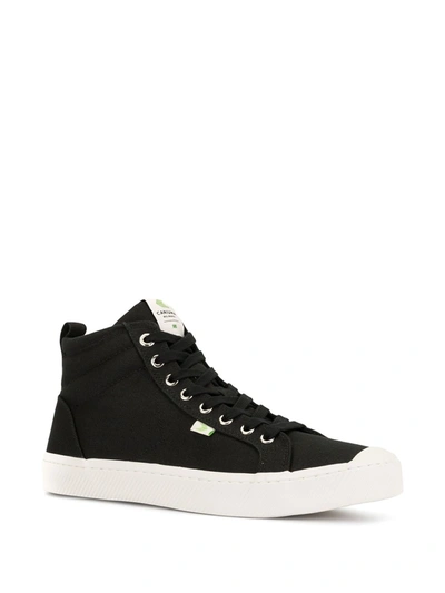 Cariuma Ladies Oca High Lace-up Canvas Trainers In Black
