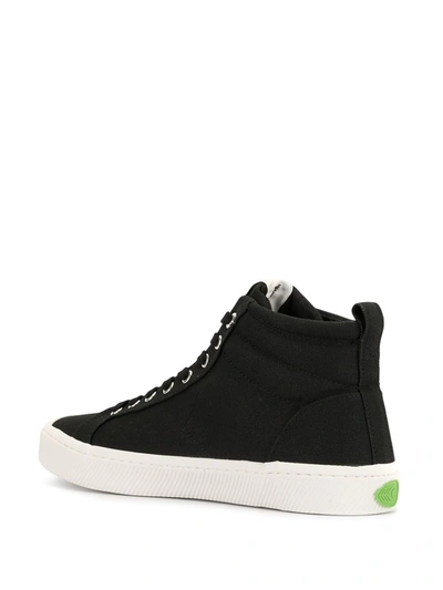 Cariuma Ladies Oca High Lace-up Canvas Trainers In Black