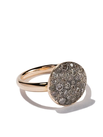 Shop Pomellato 18kt Rose Gold Sabbia Brown Diamond Ring