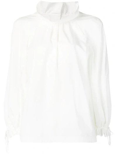 Shop Fendi Ruffled Dress In White