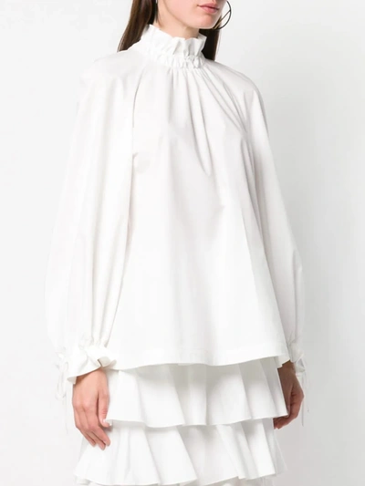 Shop Fendi Ruffled Dress In White