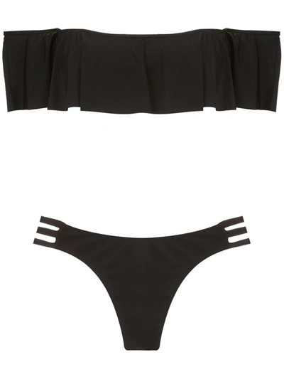 Shop Brigitte Cigana Bikini Set In Black