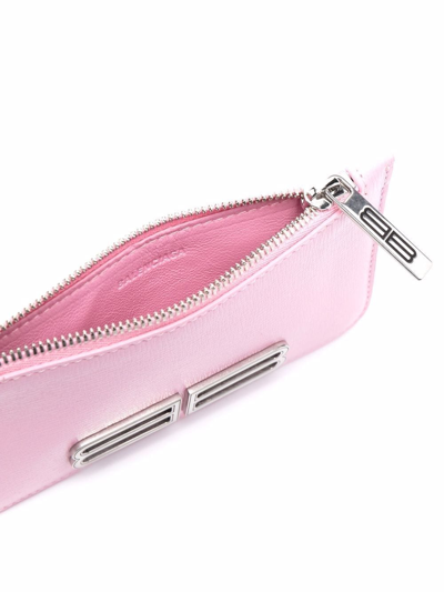 Shop Balenciaga Gossip Long Wallet In Pink