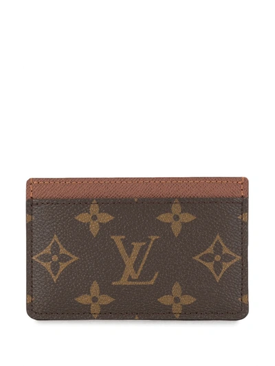 Pre-owned Louis Vuitton 2016  Monogram Cardholder In Brown