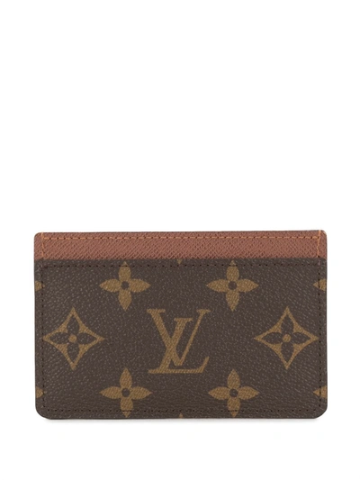 Pre-owned Louis Vuitton 2016  Monogram Cardholder In Brown