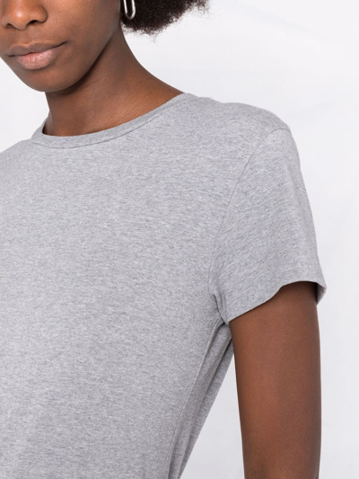 Shop Dorothee Schumacher O-neck Short-sleeve T-shirt In Grey