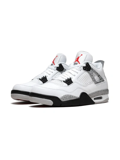Jordan Air  4 Retro "white Cement" Sneakers In Multi