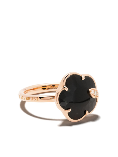 Pasquale Bruni 18kt Rose Gold Ton Jolì Onyx And Diamond Cocktail Ring In Rose Gold