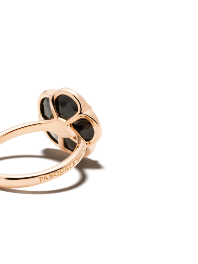 Pasquale Bruni 18kt Rose Gold Ton Jolì Onyx And Diamond Cocktail Ring In Rose Gold