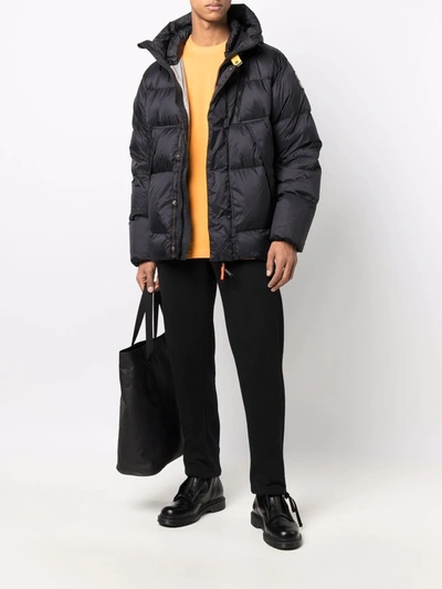 Shop Parajumpers Cloud Hooded Down Jacket In Black