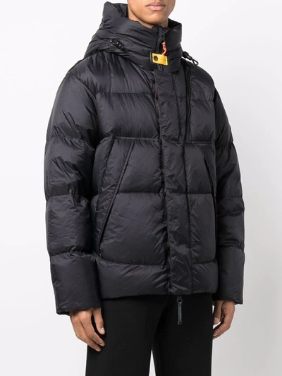 Shop Parajumpers Cloud Hooded Down Jacket In Black